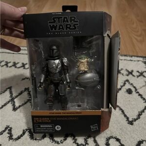 Star Wars The Mandalorian DIN DJARIN & THE CHILD Black Series 6 In Box Damaged
